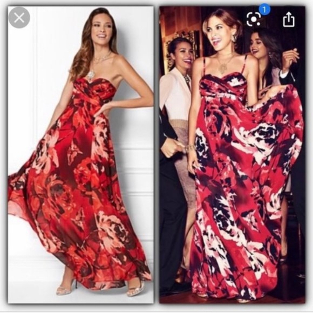 NWT Eva Mendes for New York & Company Medium Maxi Cocktail Dress
